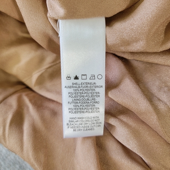 NWT Dress The Population Isabelle Dress Beige White Tulip Hem Sleeveless Small - Picture 13 of 16